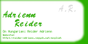 adrienn reider business card